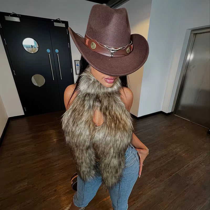 Dynasty Plush Fur Vest