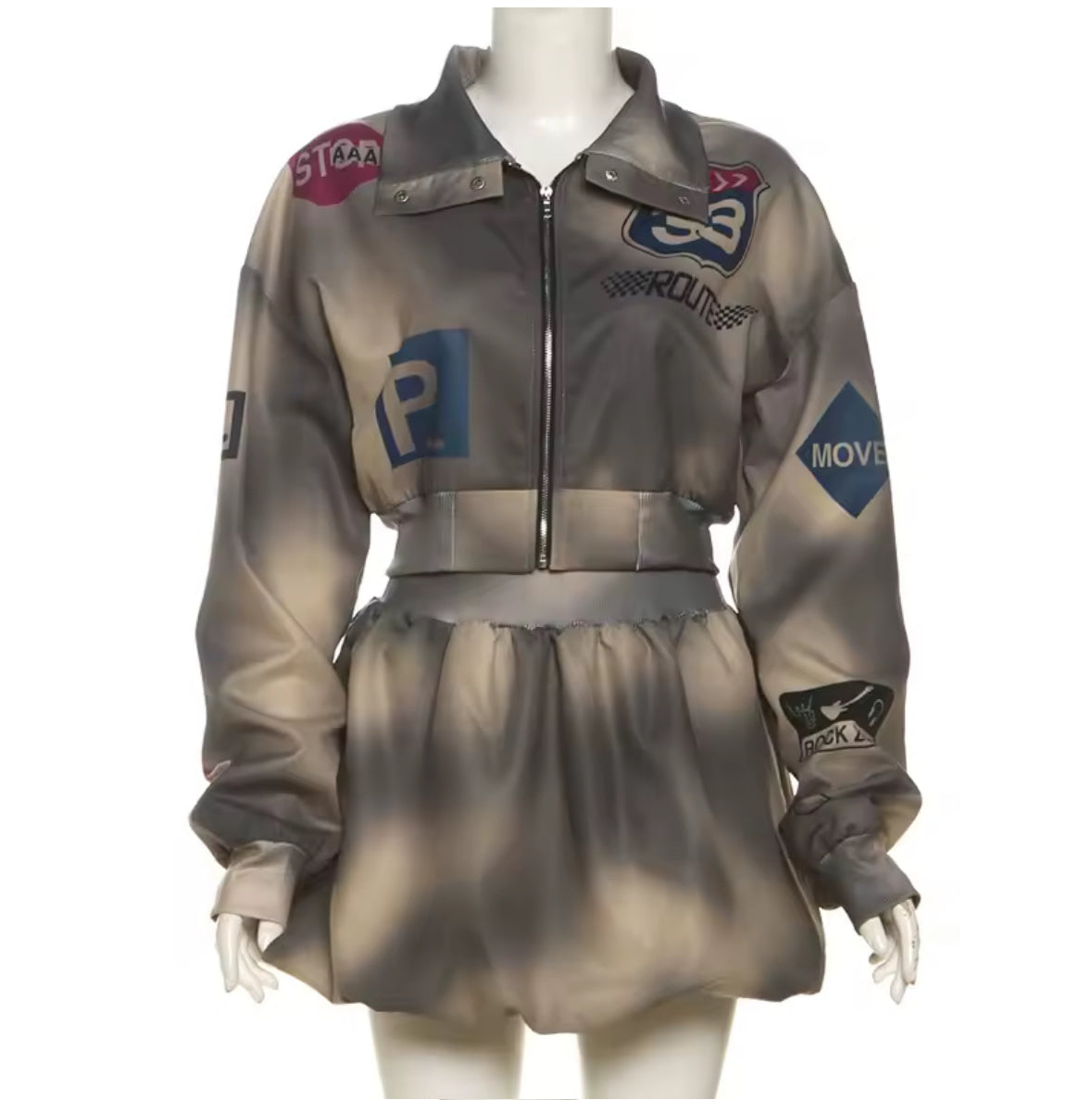 Fast Lane Bubble Skirt Set