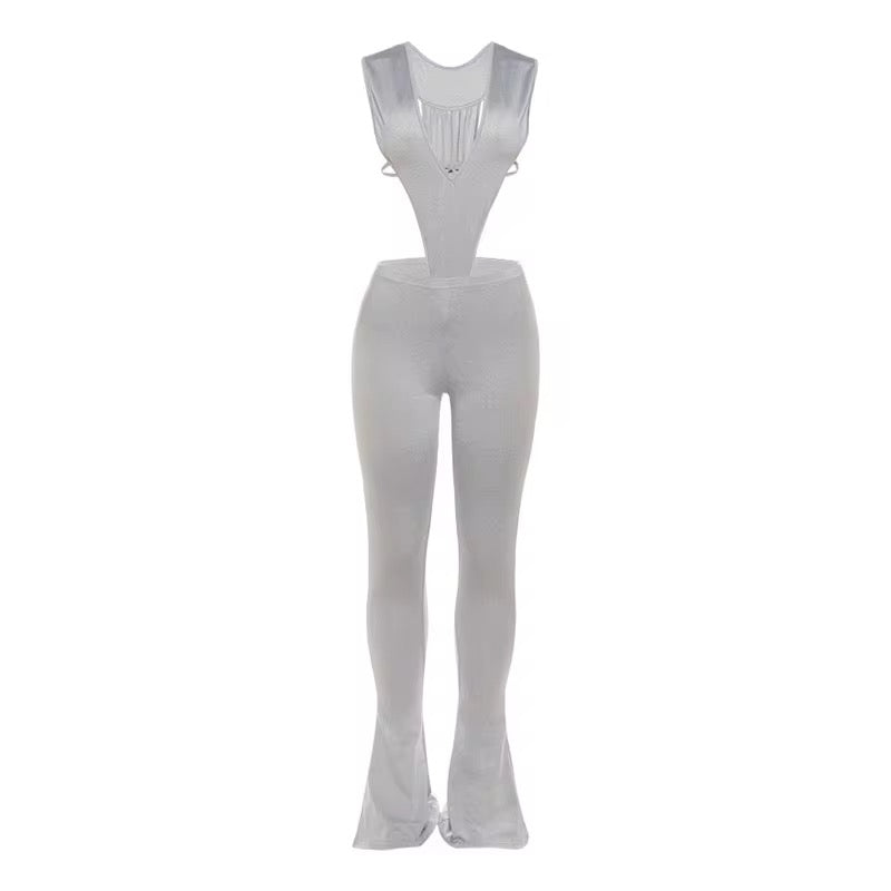 He Loves Us Both Plunge Bodysuit Set