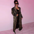 I Don’t Wanna Be Alone Leopard Trench Coat