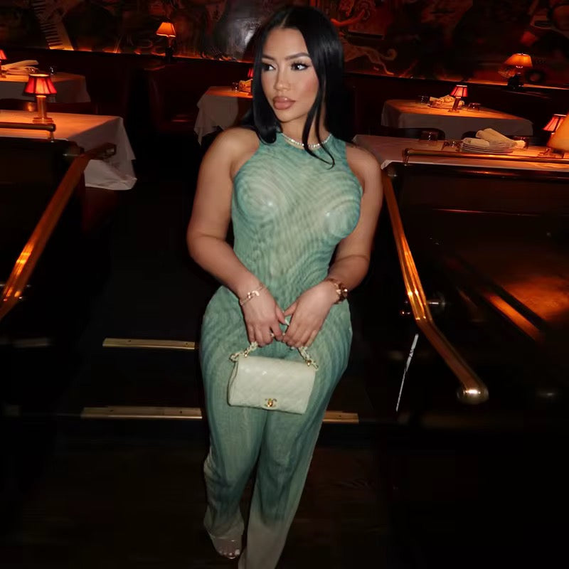 Euphoria Swirl Print Two Piece Bodysuit Set