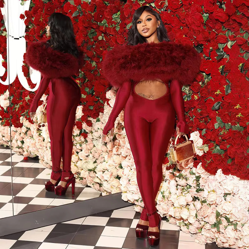 Think You’re Special Plush Fur Bodysuit
