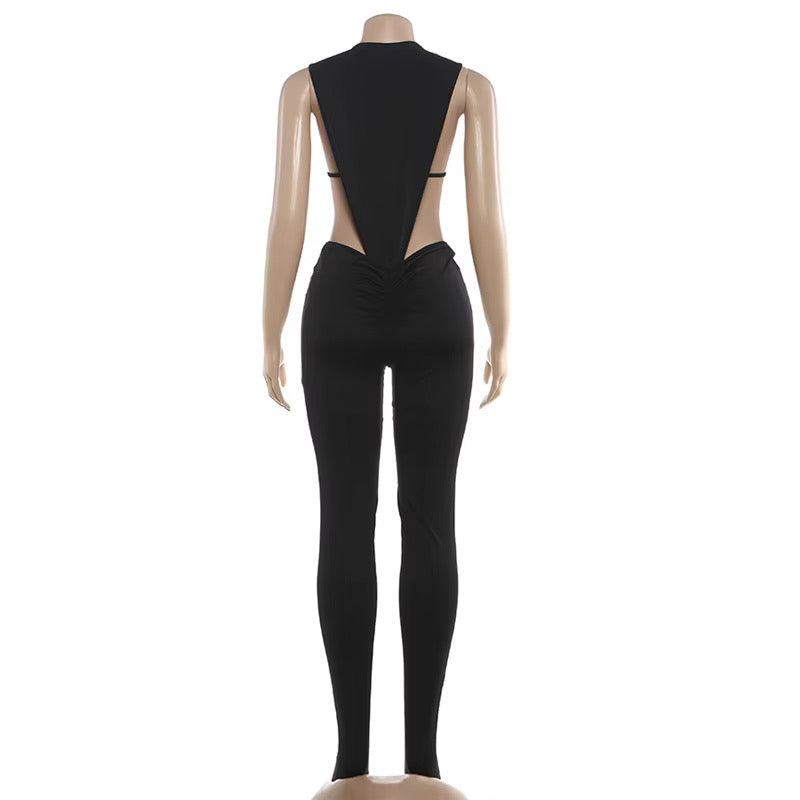 Won’t Let Go Black Bodysuit Set