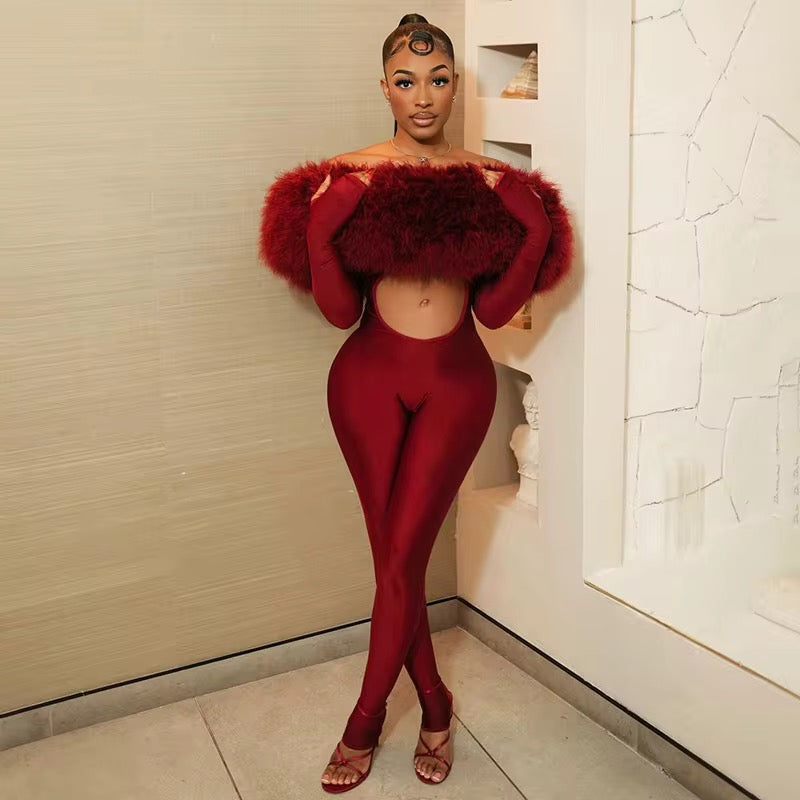 Think You’re Special Plush Fur Bodysuit