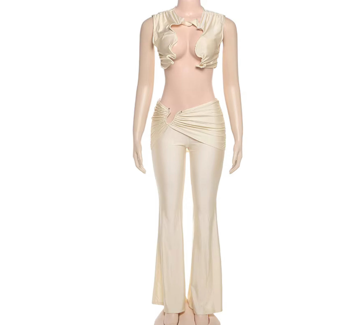 Main Attraction- Black Twisted Two Piece Pants Set