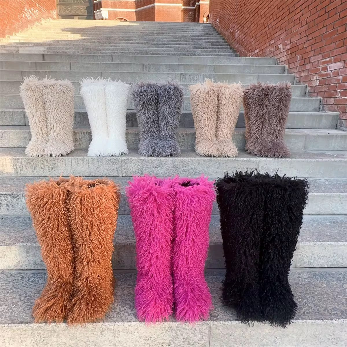 Khloe Doodle Furry Boots