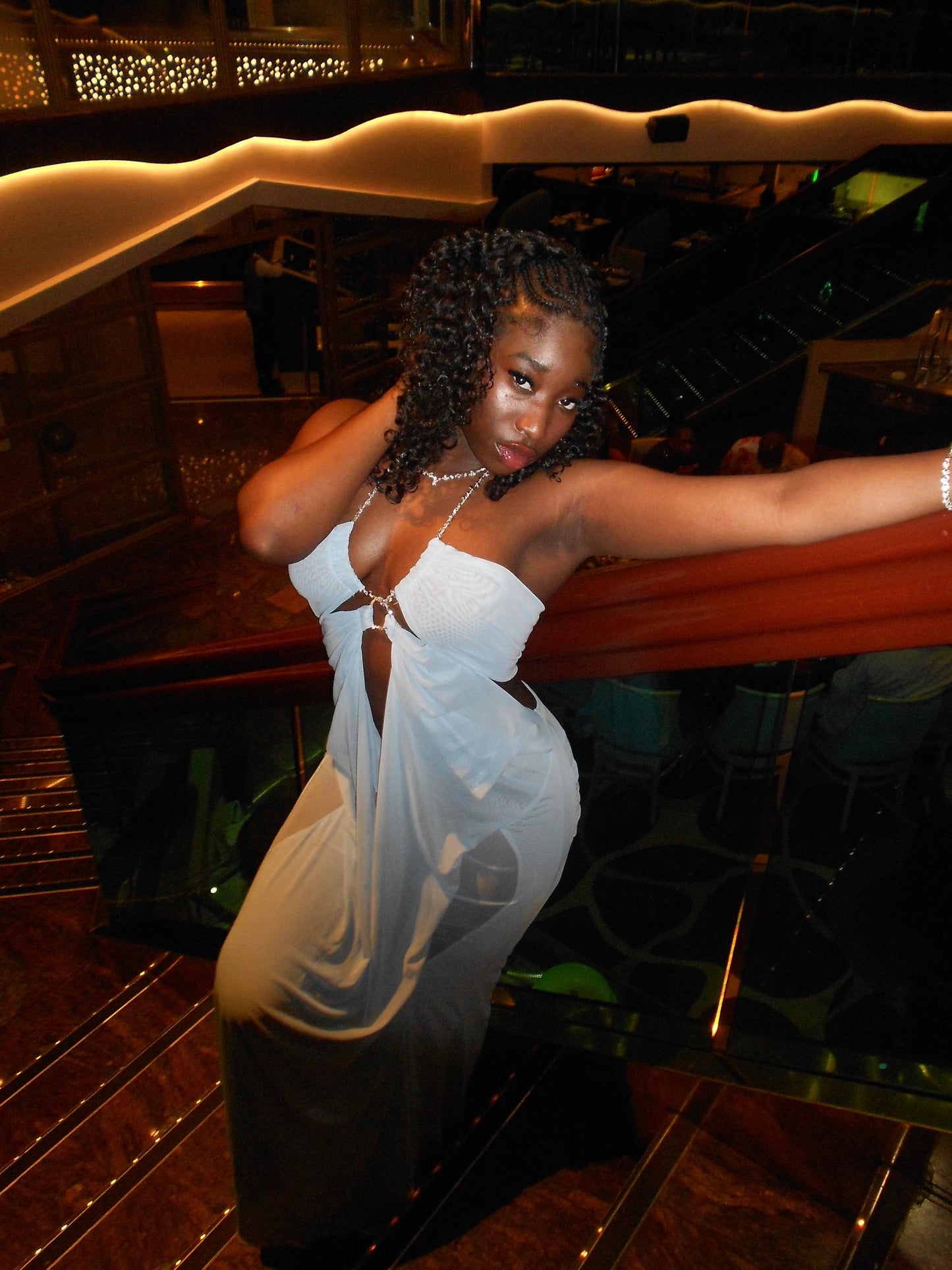 Can’t Be Alone Tonight Bling Maxi Dress