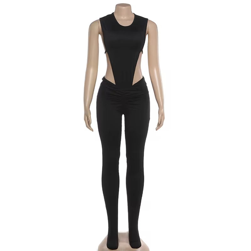 Won’t Let Go Black Bodysuit Set