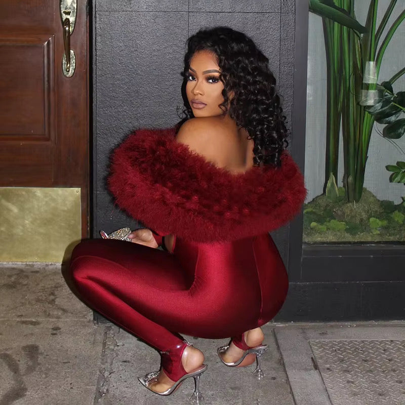 Think You’re Special Plush Fur Bodysuit