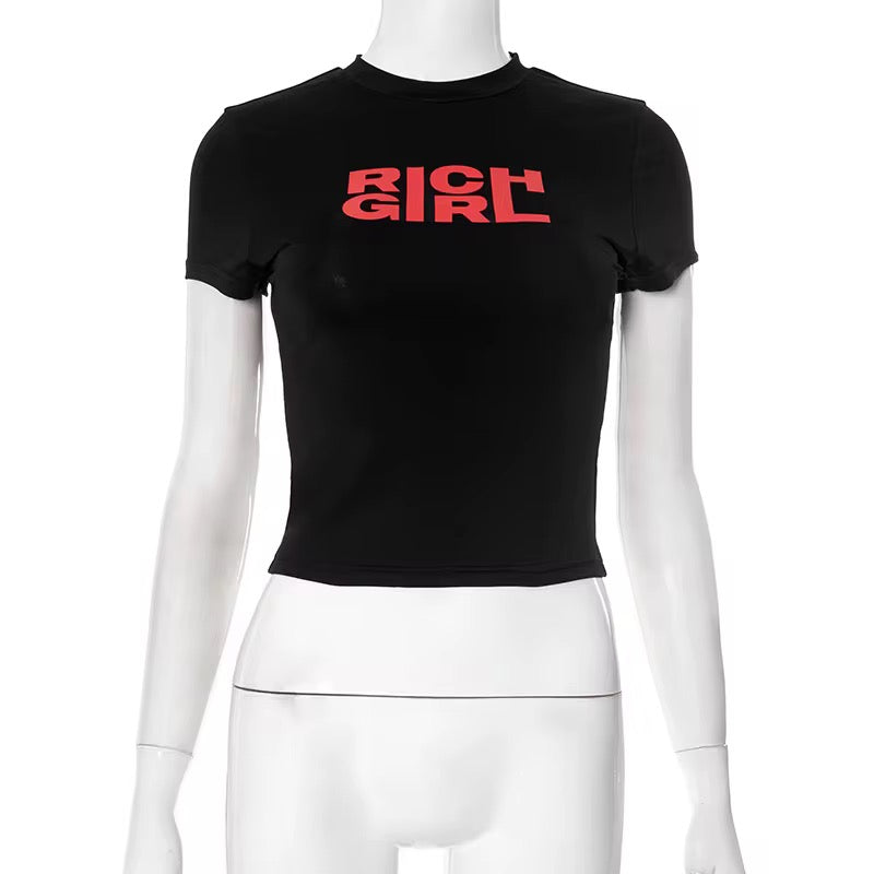 Rich Girl Dreams Crop Tee