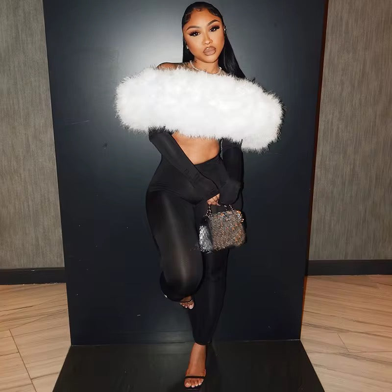 Think You’re Special Plush Fur Bodysuit