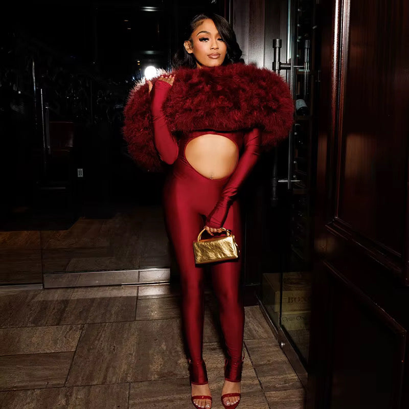 Think You’re Special Plush Fur Bodysuit