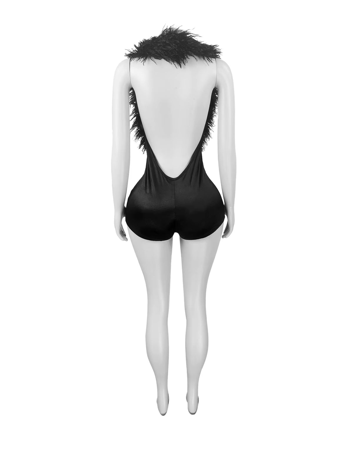 Soft Serve Feather Jumpsuit - Beige
