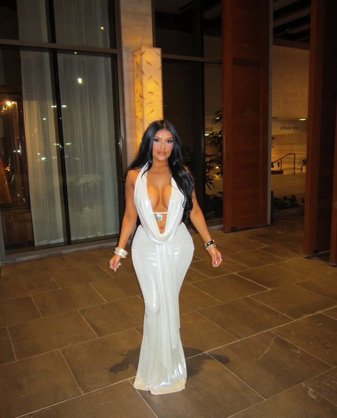 Draped In Desire Maxi Skirt Set - Ivory