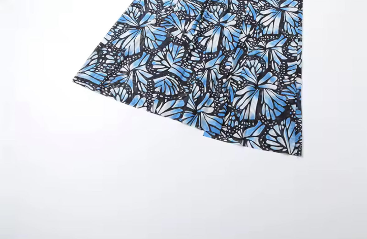 Butterfly Kisses Sheer Maxi Dress -Long/Short