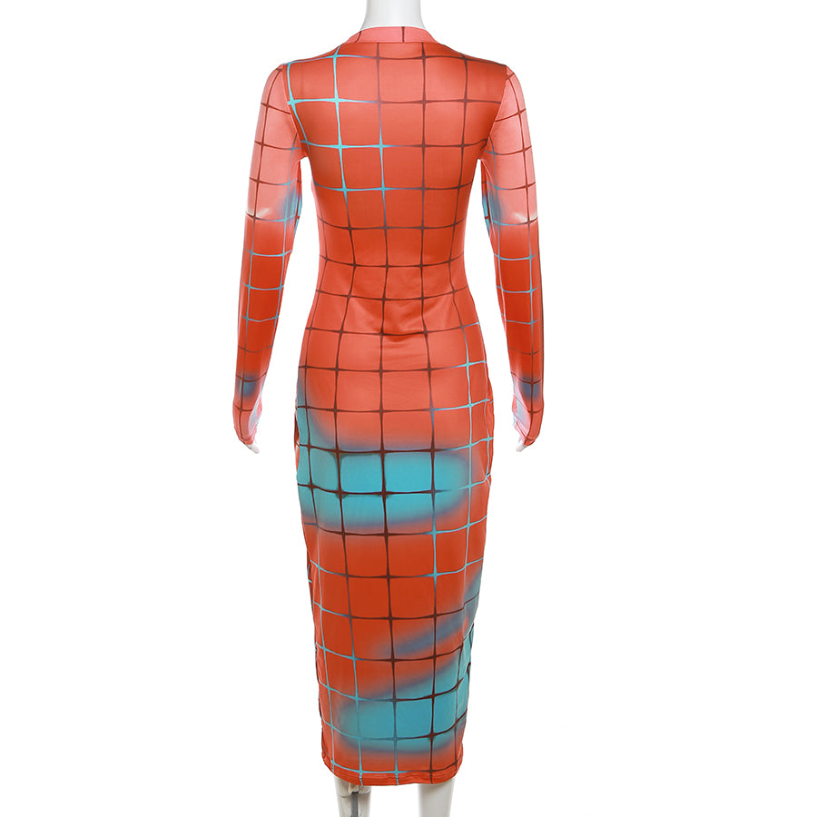 Make You Nervous 3D Body Print Maxi Dress