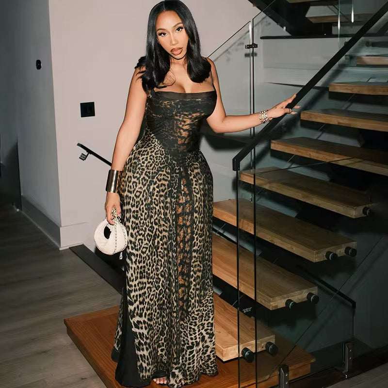 I Don’t Wanna Be Alone Corset Maxi Dress