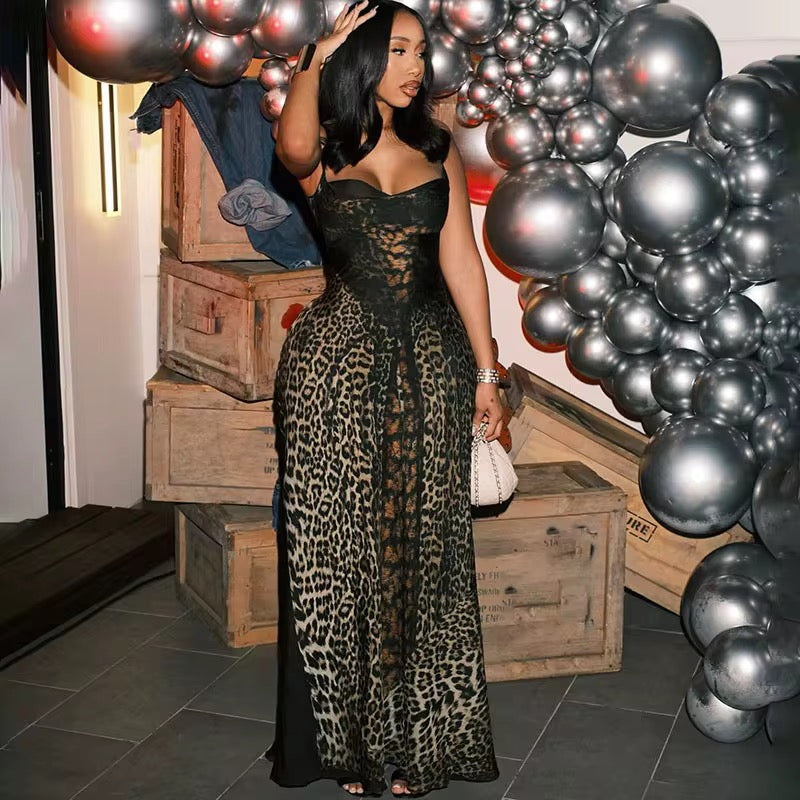 I Don’t Wanna Be Alone Corset Maxi Dress