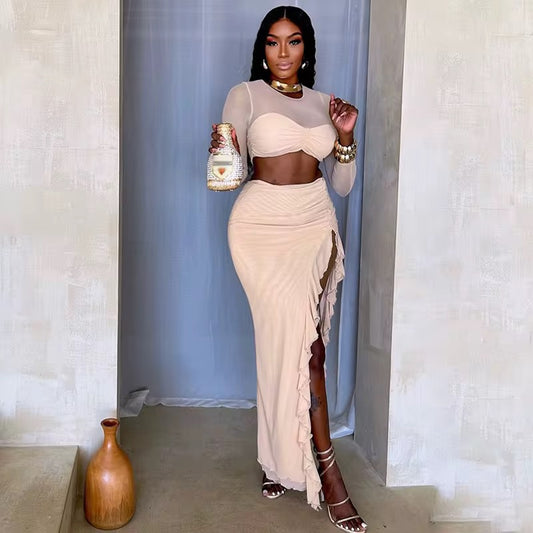 Into My Arms Ruffle Skirt Set