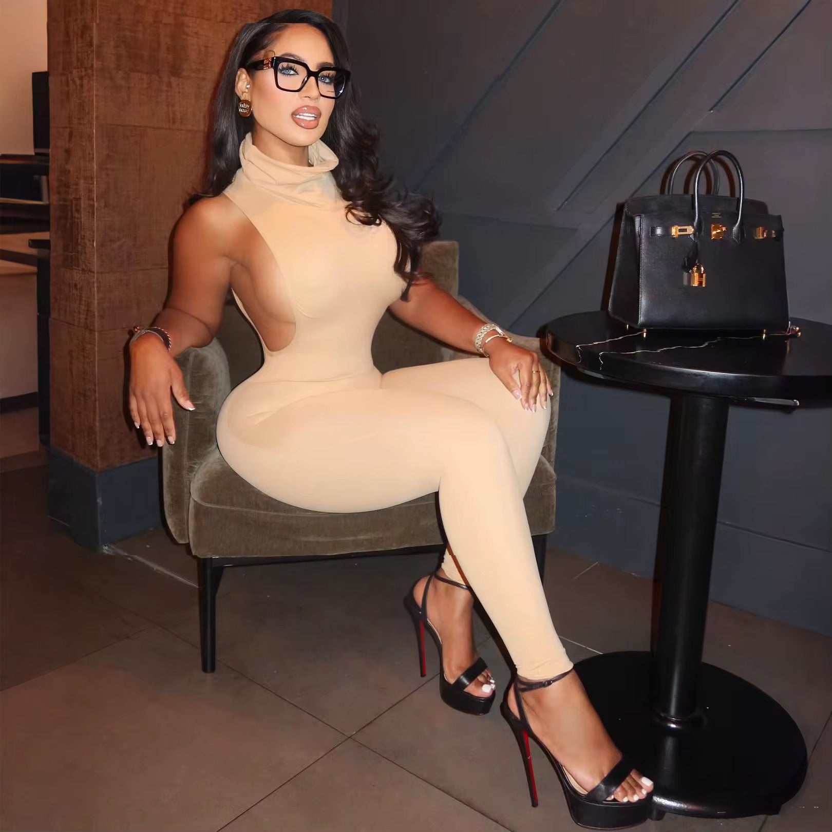 NCKD Nude Jumpsuit