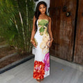 Tropics Fine Floral Tube Dress