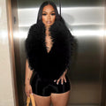 Soft Serve Feather Jumpsuit