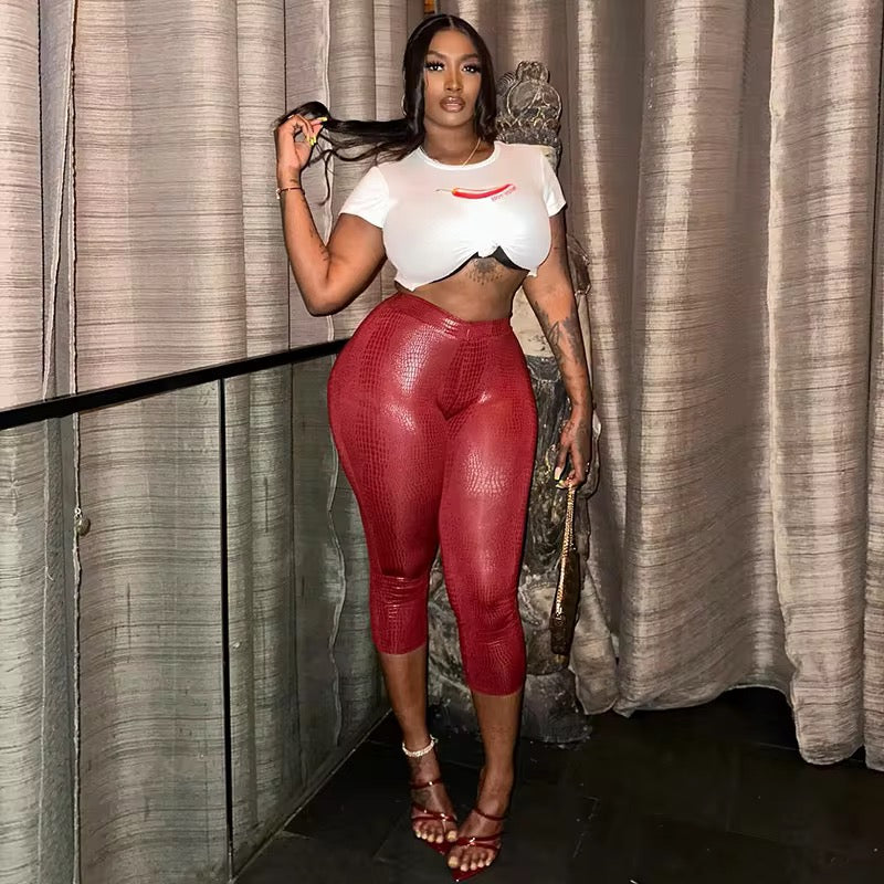 Red Moon High Waist Pants