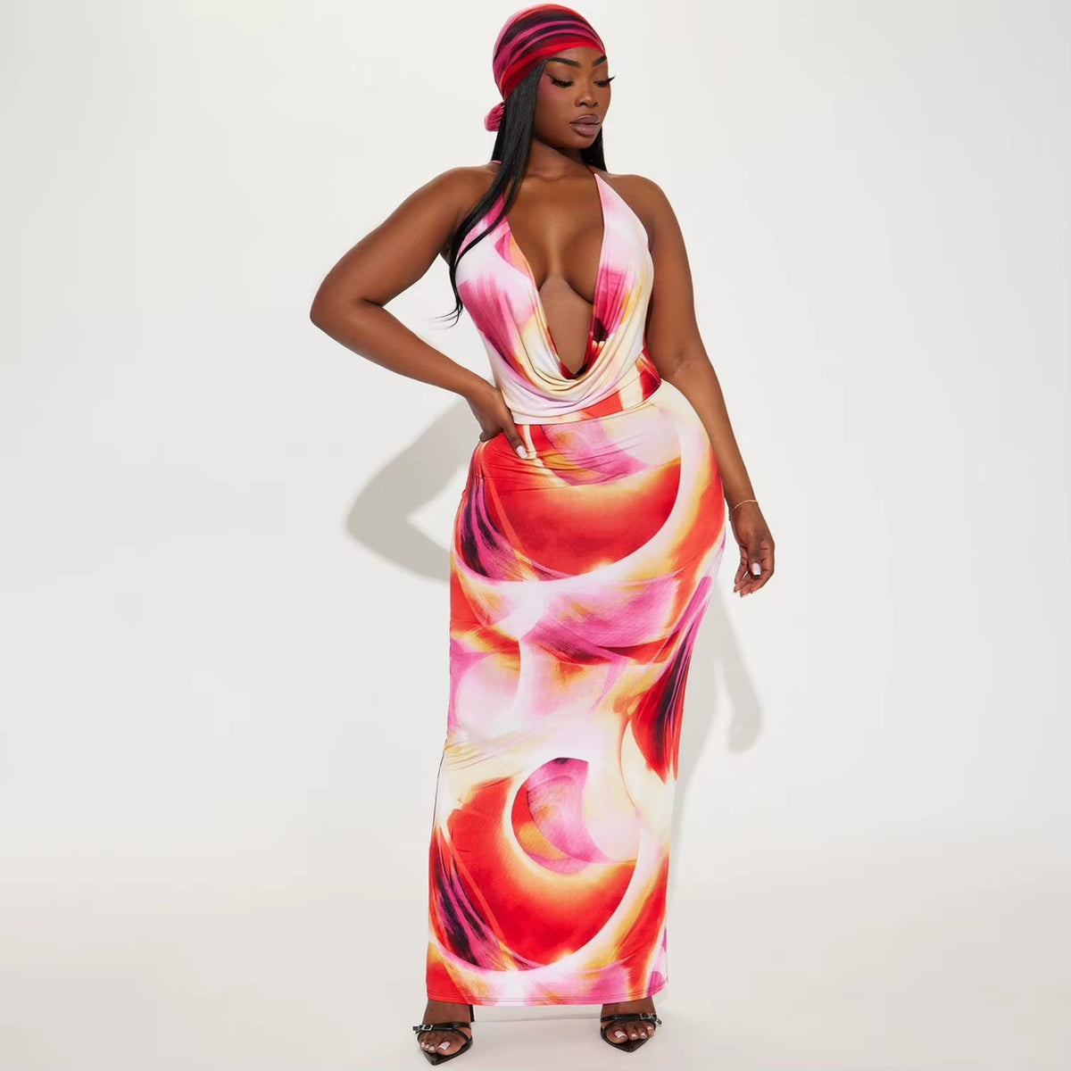 Send The Location Flora Maxi Set