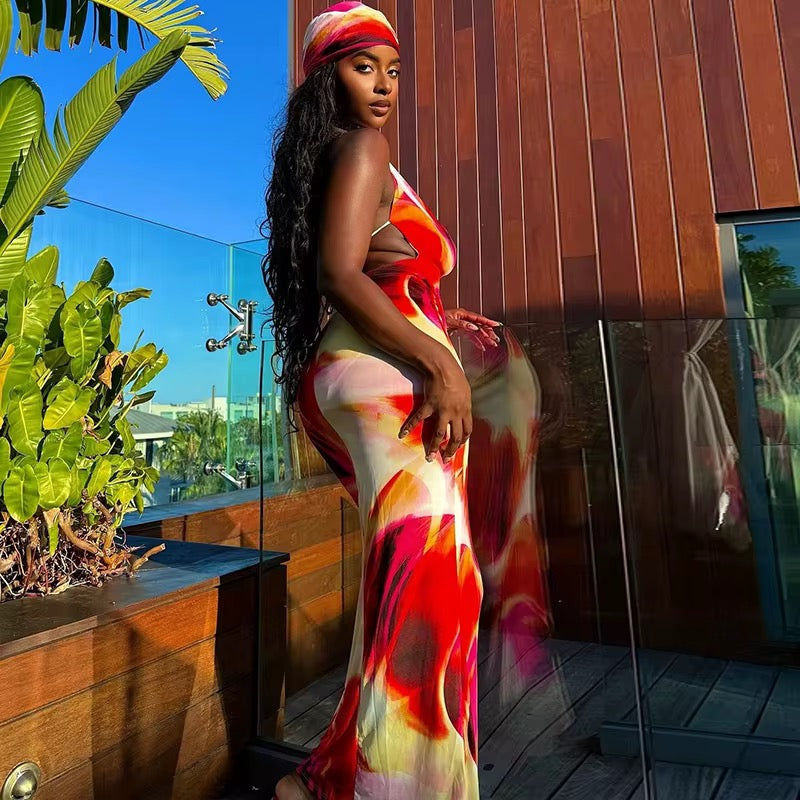 Send The Location Flora Maxi Set