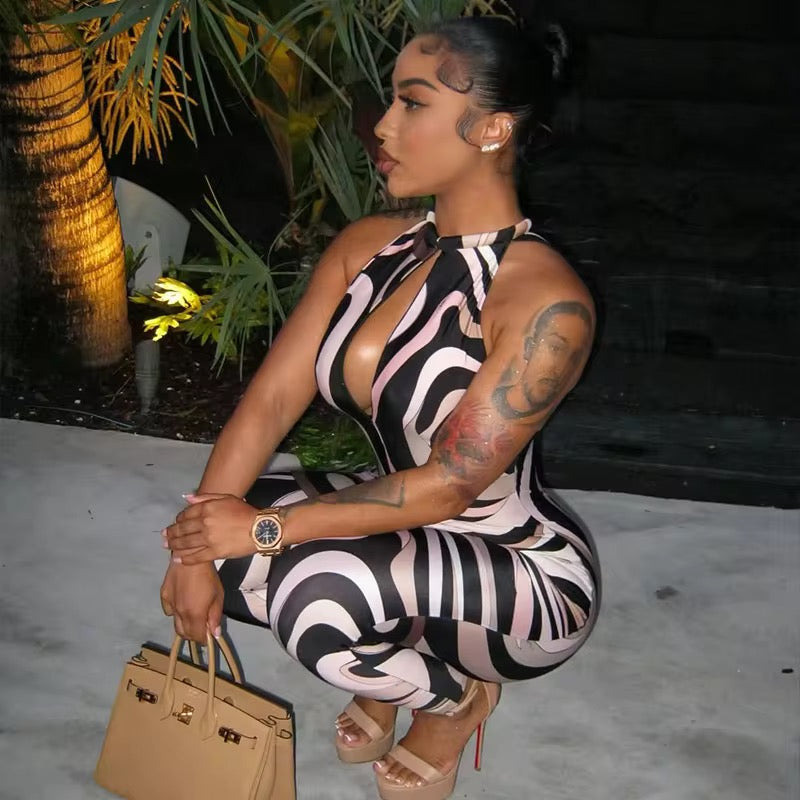 Everything Puccii Halter Jumpsuit