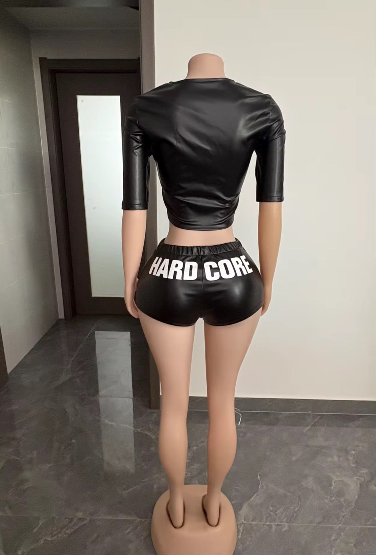 HARDCORE Leather Shorts Set