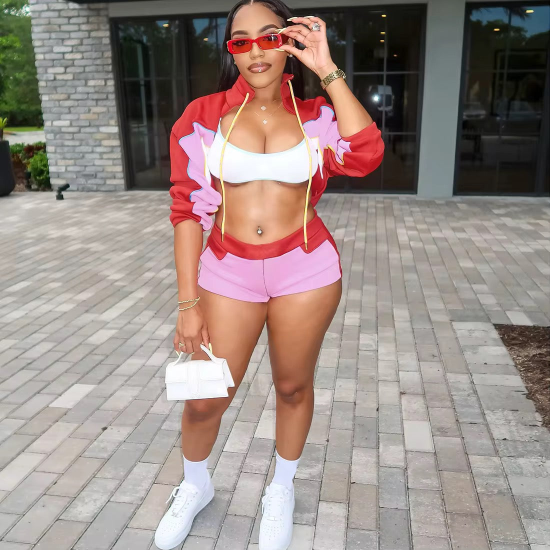 Baddie Mode Active Jogger Shorts Sets