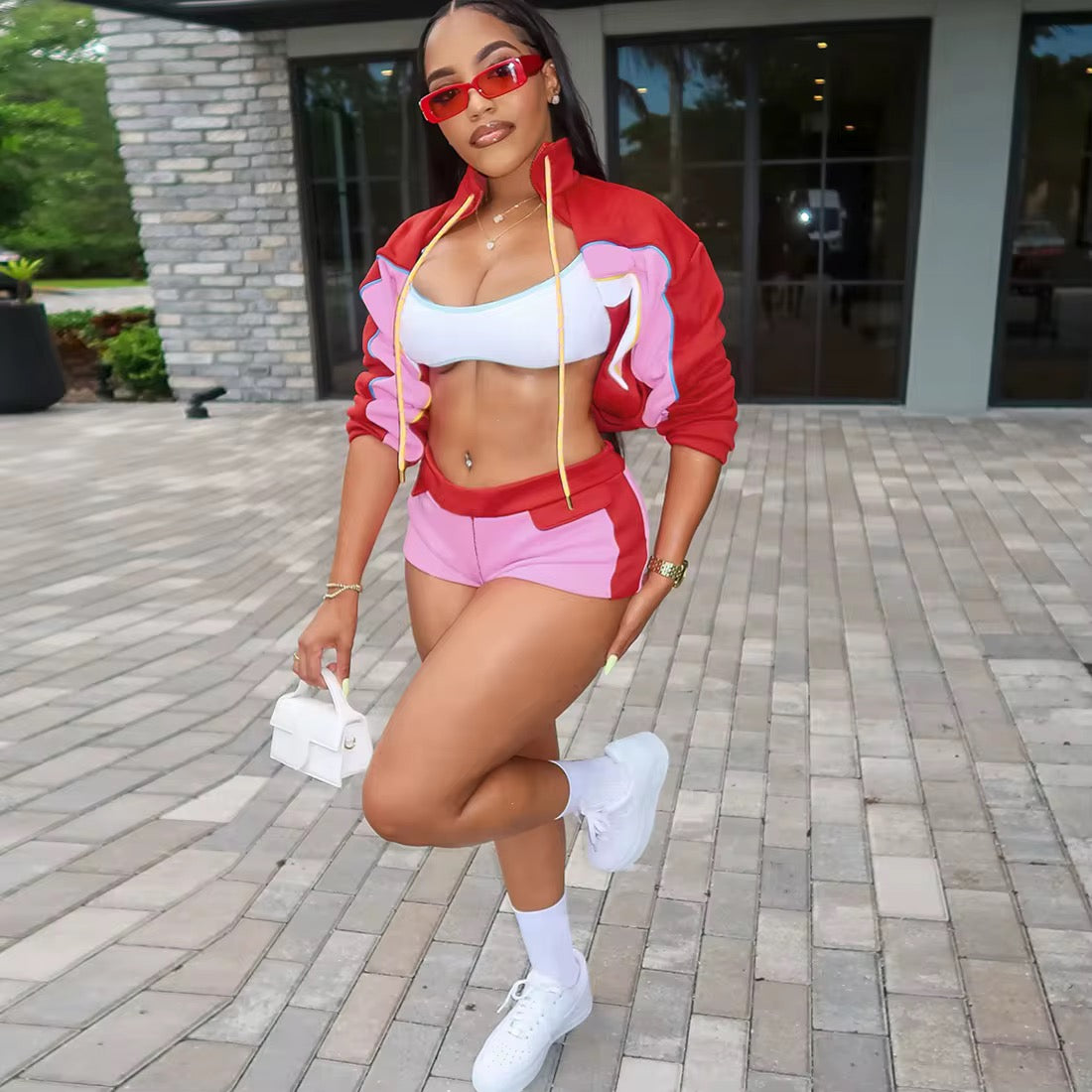 Baddie Mode Active Jogger Shorts Sets