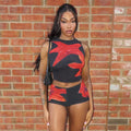 Hibiscus Nights Shorts Set