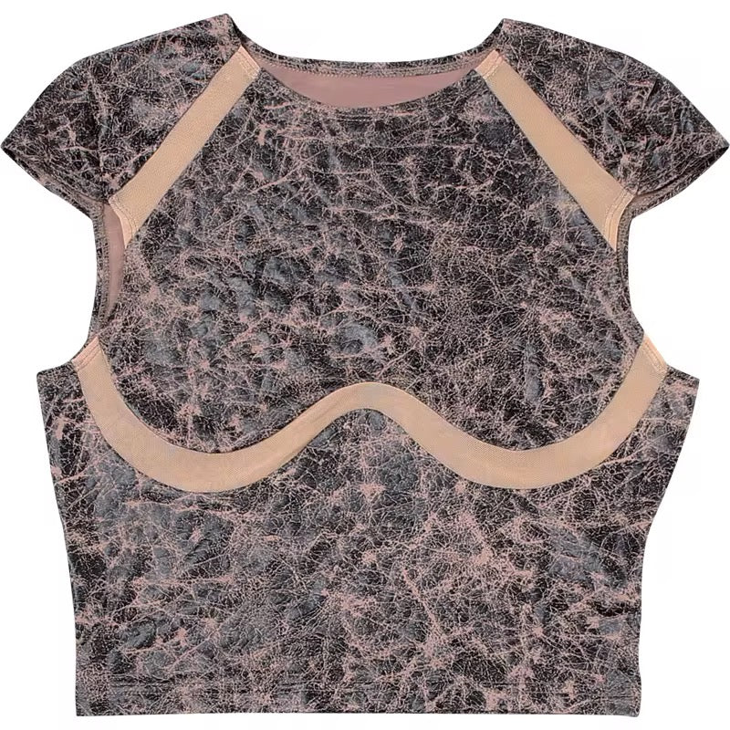 Can’t Hide It Washed Faux Leather Top