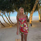 Puccii Print Princess Strap Midi Dress