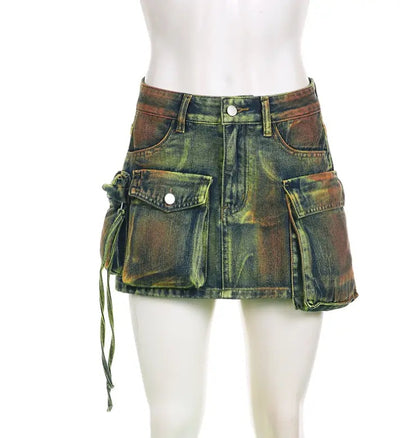 Off Limits Streetwear Cargo Mini Skirt