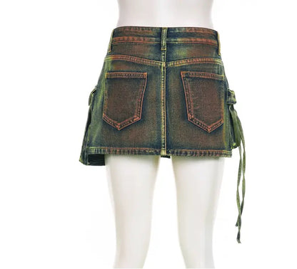 Off Limits Streetwear Cargo Mini Skirt