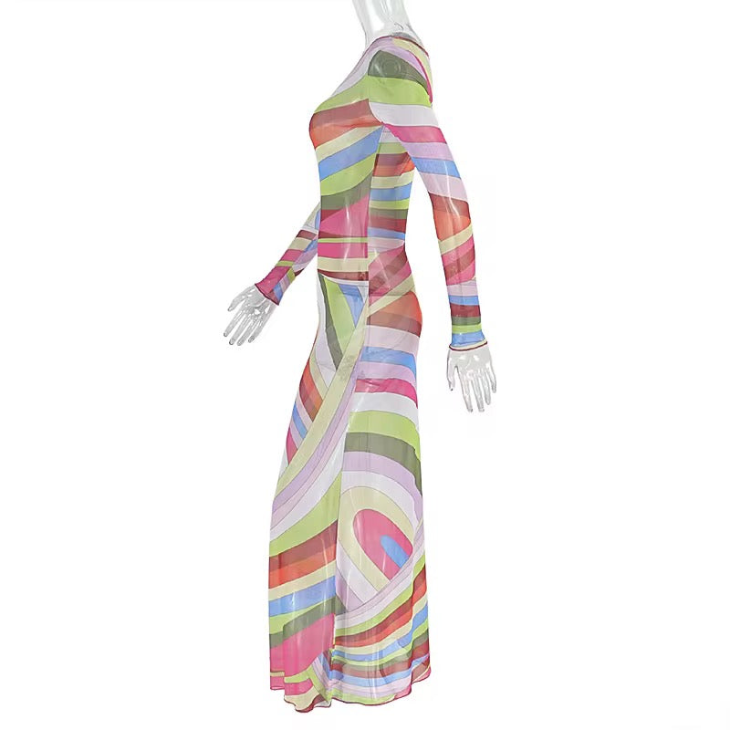 Puccii in Tulum Mesh Cover Up Dress