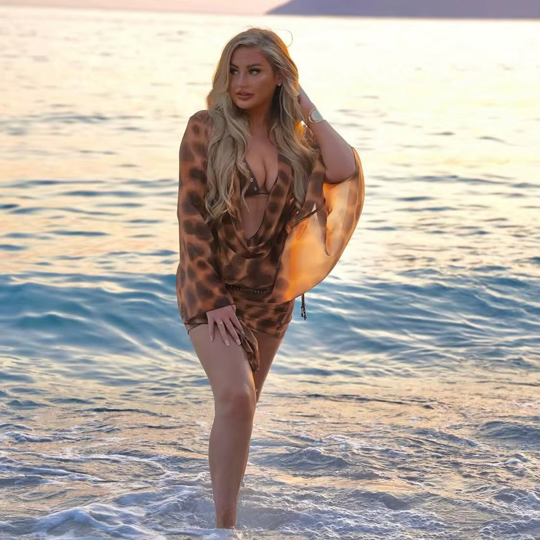 Something Beautiful Leopard Print Dress