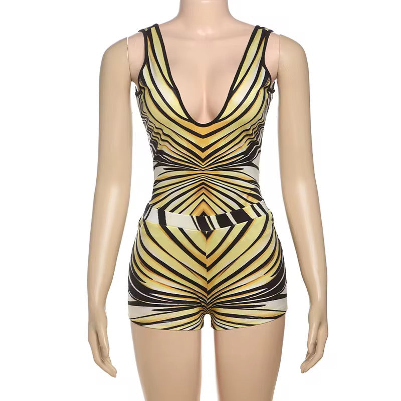 Cavalli Ray Of Sun Two Piece Short Set