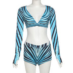 Cavalli Ray of Sea Print Shorts Set