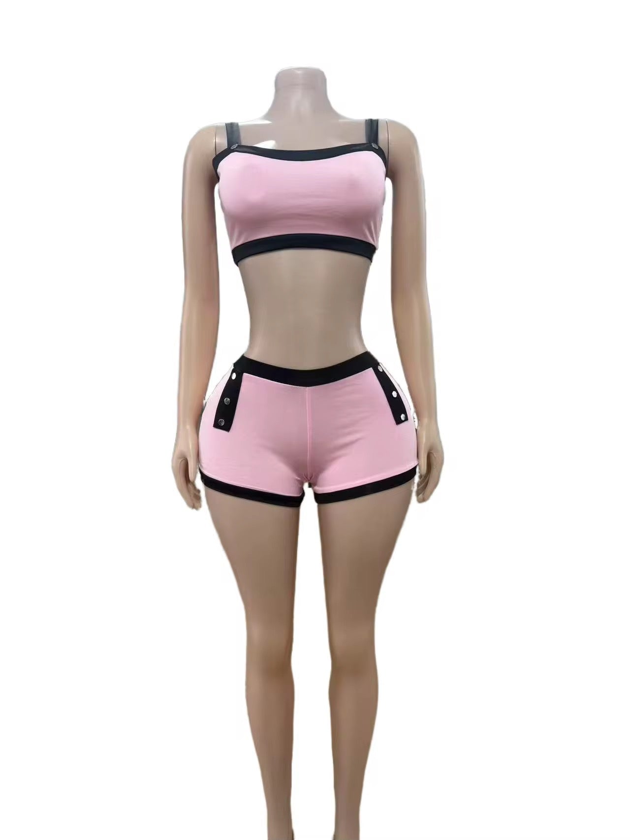 A Little More Pink Mini Shorts Set