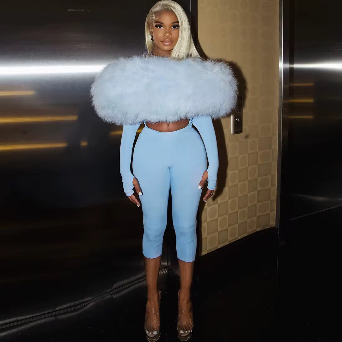 Think You’re Special Plush Fur Bodysuit