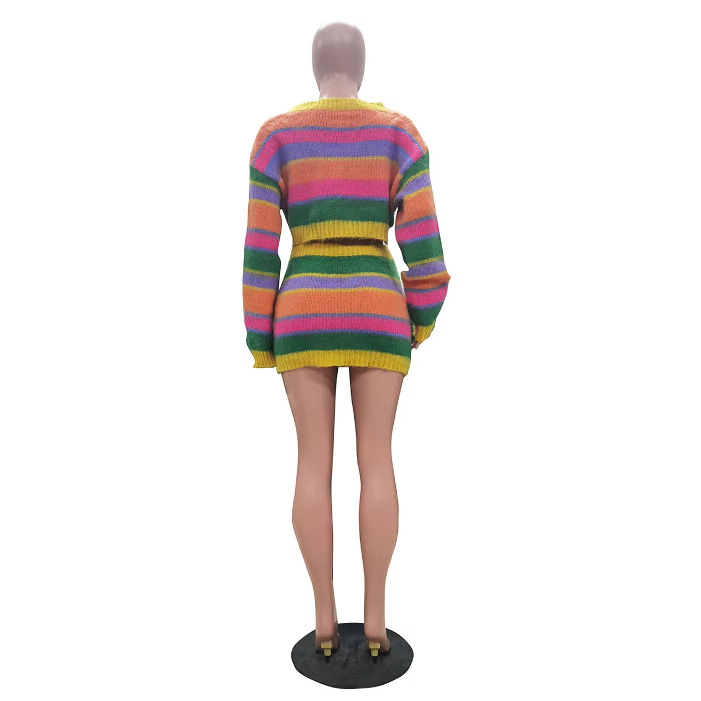 Eye Candy Knitted Skirt Set