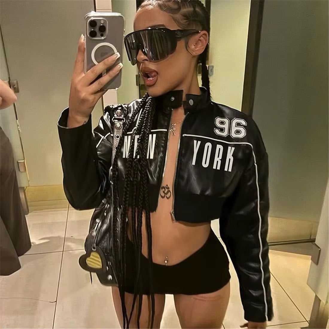 Bodega Baddie Crop Top Jacket