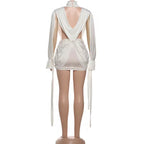Caviar Dreams - White Wrap Around Dress