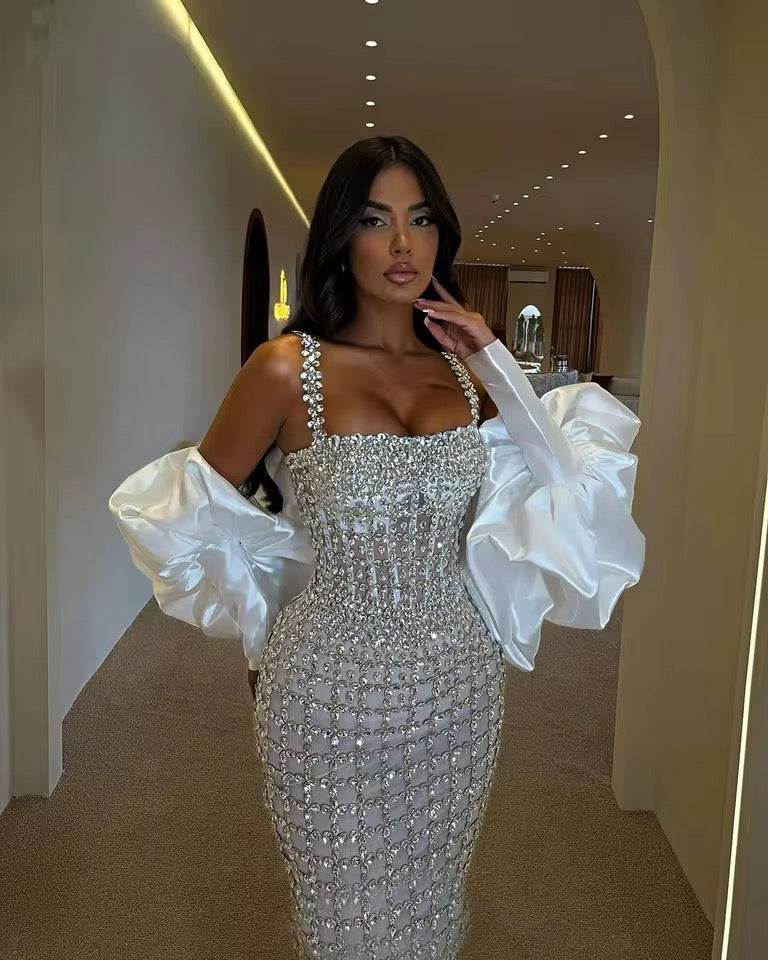 Rendezvous - Rhinestone Gown Dress
