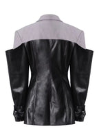 Put It On Leather Stitched Moto Jacket