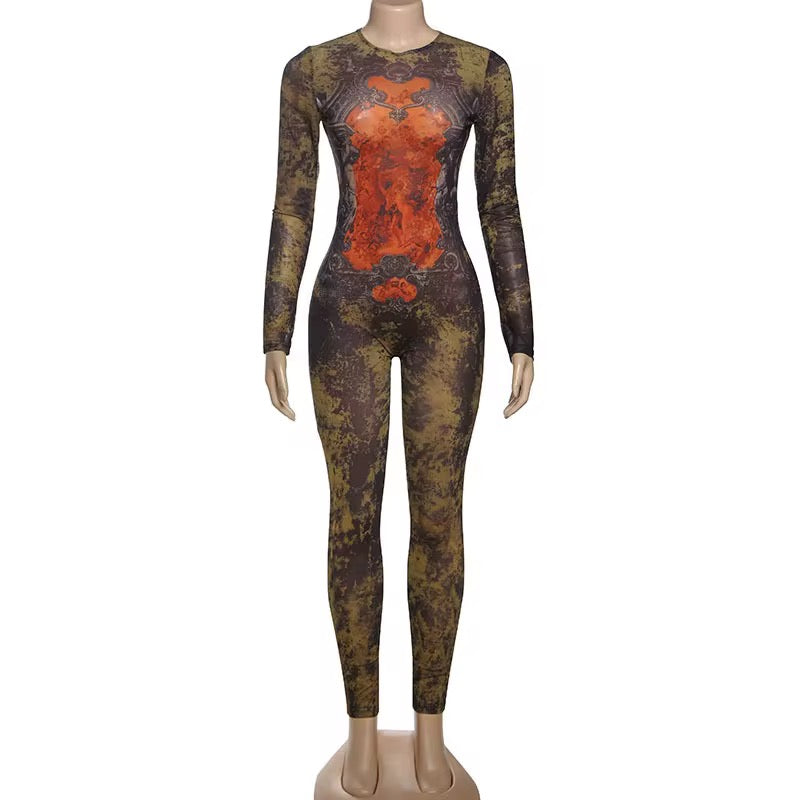 One Night Only - Vintage Print Jumpsuit